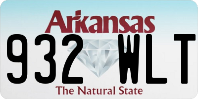 AR license plate 932WLT