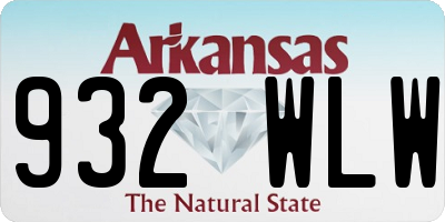 AR license plate 932WLW
