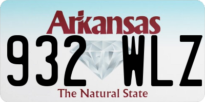 AR license plate 932WLZ