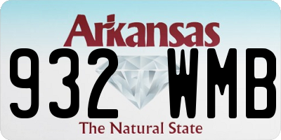 AR license plate 932WMB