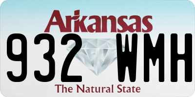 AR license plate 932WMH