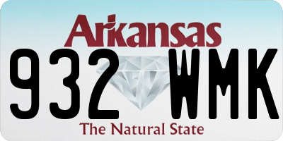 AR license plate 932WMK