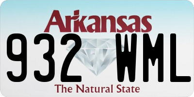 AR license plate 932WML