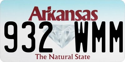 AR license plate 932WMM