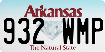 AR license plate 932WMP