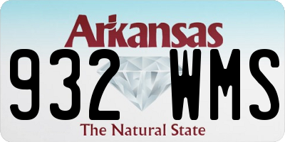 AR license plate 932WMS