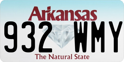 AR license plate 932WMY