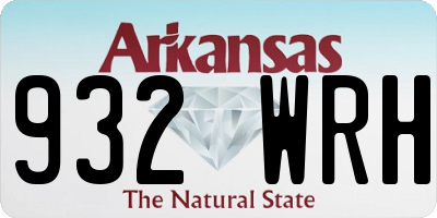 AR license plate 932WRH