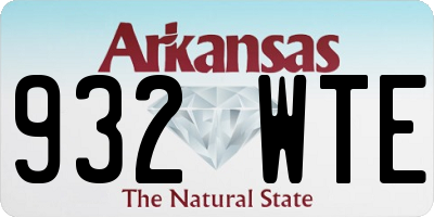 AR license plate 932WTE