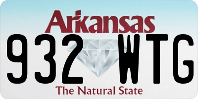 AR license plate 932WTG