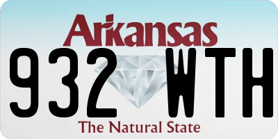 AR license plate 932WTH