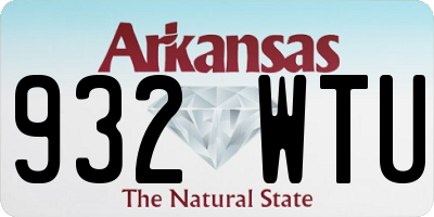 AR license plate 932WTU