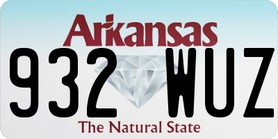 AR license plate 932WUZ