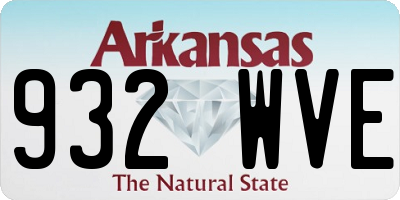 AR license plate 932WVE