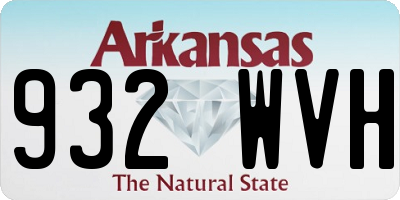 AR license plate 932WVH