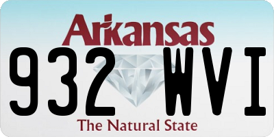 AR license plate 932WVI