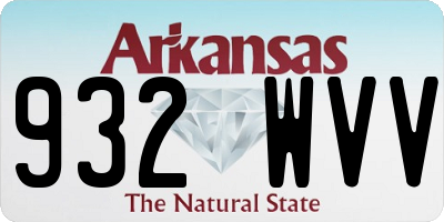 AR license plate 932WVV