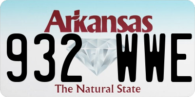 AR license plate 932WWE