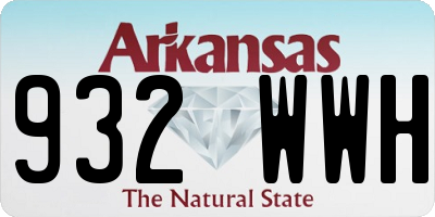 AR license plate 932WWH