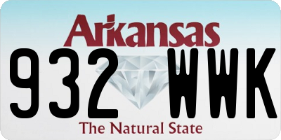 AR license plate 932WWK