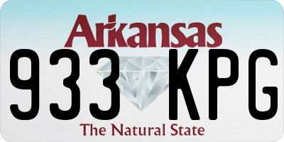 AR license plate 933KPG