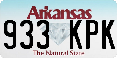 AR license plate 933KPK