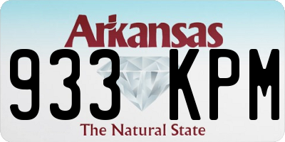 AR license plate 933KPM