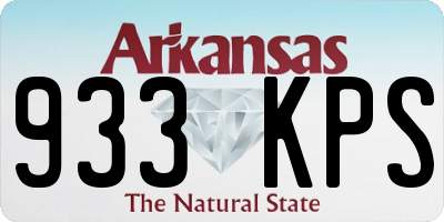 AR license plate 933KPS