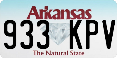 AR license plate 933KPV