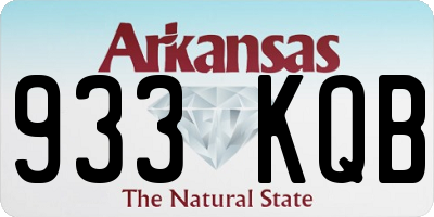 AR license plate 933KQB