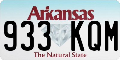 AR license plate 933KQM