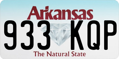 AR license plate 933KQP
