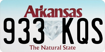 AR license plate 933KQS
