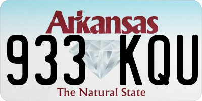 AR license plate 933KQU