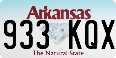 AR license plate 933KQX