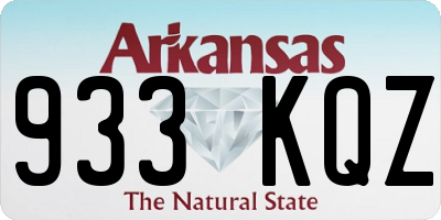 AR license plate 933KQZ