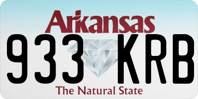 AR license plate 933KRB