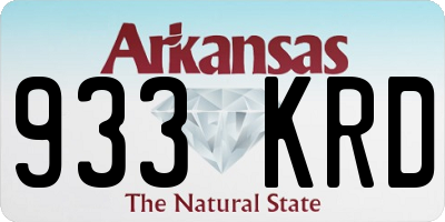 AR license plate 933KRD