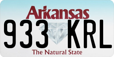 AR license plate 933KRL
