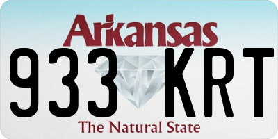 AR license plate 933KRT