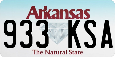 AR license plate 933KSA