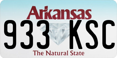 AR license plate 933KSC