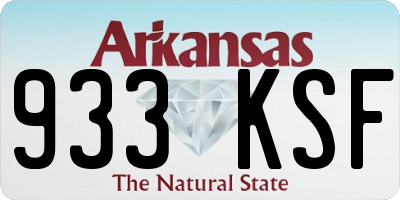 AR license plate 933KSF