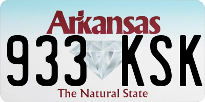AR license plate 933KSK