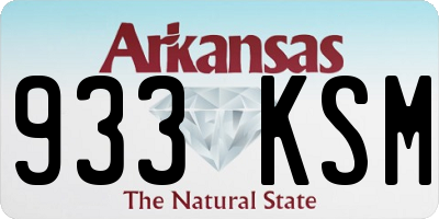 AR license plate 933KSM