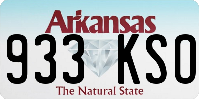 AR license plate 933KSO