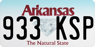 AR license plate 933KSP