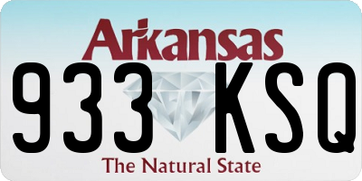 AR license plate 933KSQ