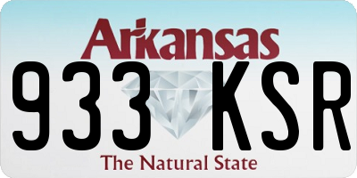 AR license plate 933KSR