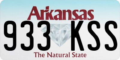 AR license plate 933KSS